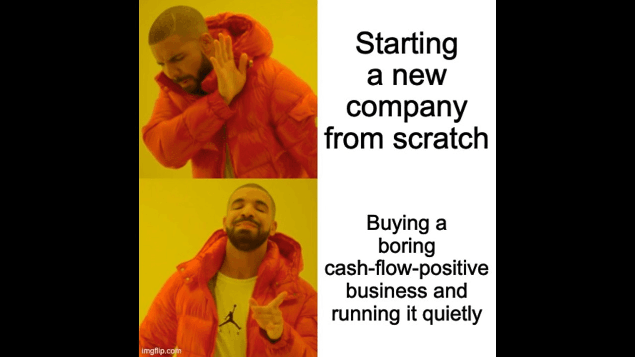 Search Funds Drake Meme